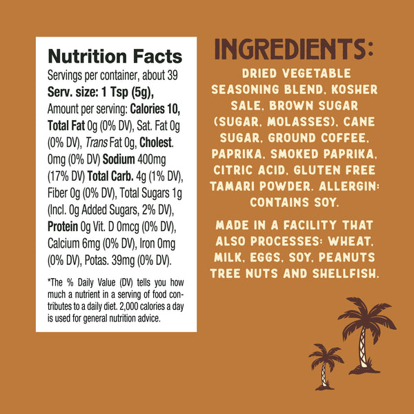 Island Boys Coffee Rub - 7 oz wt