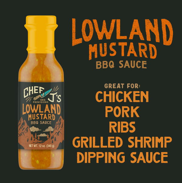 LOWLAND MUSTARD - BBQ SAUCE - 12 fl oz