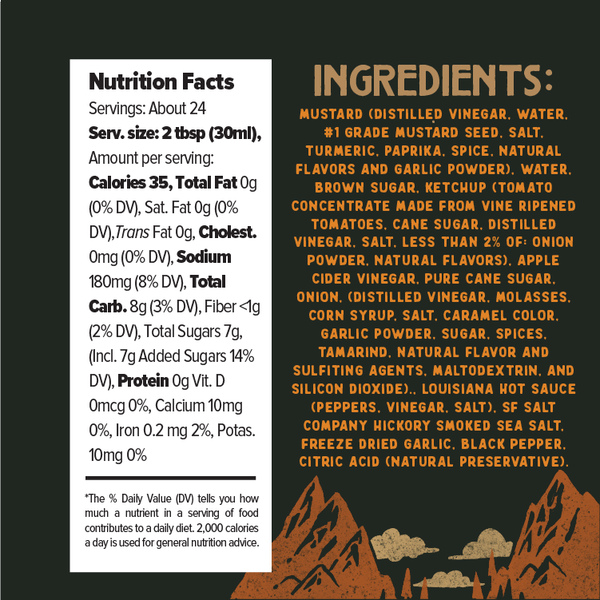 LOWLAND MUSTARD - BBQ SAUCE - 12 fl oz